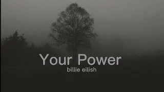 Thumbnail: billie eilish - your power (Lyrics)