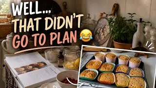 Thumbnail: A Simple Day at Home | Breakfast, Tea & Lemon Raspberry Muffins That Didn’t Go to Plan 😂