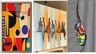 Thumbnail: Luxury Modern Abstract Wall Art | | Contemporary Canvas Art for Home Decor