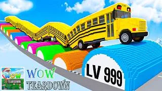 Thumbnail: LONG CARS vs SPEED BUMPS #4 in Teardown