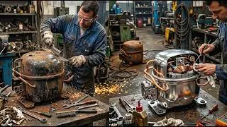 Thumbnail: Bringing a Rusty Fridge Compressor Back to Life