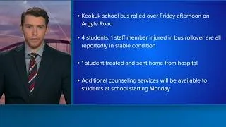 Thumbnail: Keokuk school bus crash victims in stable condition; counseling services available
