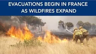 Thumbnail: France wildfire evacuations