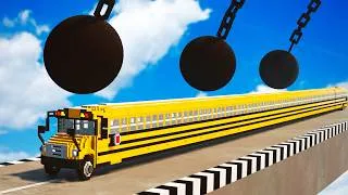 Thumbnail: LONG CARS VS WREKCING BALLS | TEARDOWN