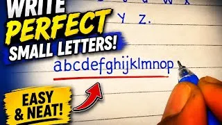 Thumbnail: How to write in calligraphy (a to z) | Neat handwriting practice #handwriting #calligraphy 