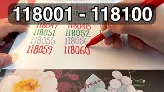 Thumbnail: ✍️ Writing 118001 to 118100
