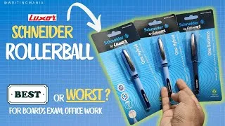 Thumbnail: Schneider Rollerball Pens 🔥l Worth it or not ? ‎@luxorpencompany  ‎@schneiderpen  #rollerball