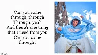 Thumbnail: Jeremy Zucker - comethru (Lyrics)