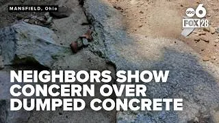 Thumbnail: Neighbors express concern over concrete and materials dumped in a creek in Mansfield