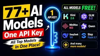 Thumbnail: One FREE NVIDIA API Key for 77+ AI Models (GLM 5.2, MiniMax M3, Kimi K2.6 & More)