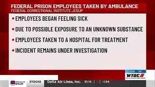 Thumbnail: Employees at FCI Jesup taken to hospital following possible exposure to unknown substance
