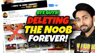 Thumbnail: DELETING THE NOOB CHANNEL FOREVER... BYE GUYS!