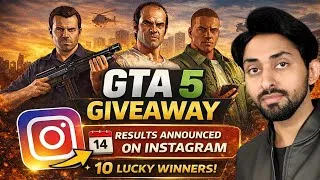Thumbnail: GTA 5 Giveaway Announced on Instagram🎁 | GTA 5 Gift to 10 Lucky Winners