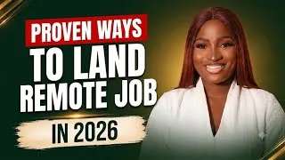 Thumbnail: Proven Ways to Land a Remote Job in 2026 | Remote Jobs for Beginners