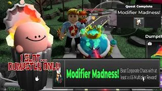 Thumbnail: DUMPSTER CHILD ONLY ... MODIFIER MADNESS ... ROBLOX TOWER HEROES