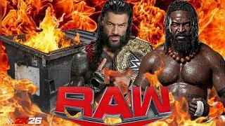 Thumbnail: ROMAN REIGNS vs OBA FEMI 🔥 DUMPSTER MATCH | WWE 2K26 | CRAZY FIGHT!