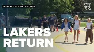 Thumbnail: Grand Valley State freshmen express nervousness, excitement on move-in day