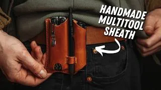 Thumbnail: Making A Handmade Leather EDC Multitool Sheath - Leathercraft