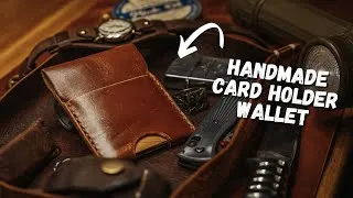 Thumbnail: Making A Handmade Leather Cardholder Wallet - Leathercraft ASMR
