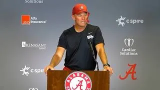 Thumbnail: Alabama’s Head Coach Kalen DeBoer speaks after second scrimmage