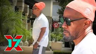 Thumbnail: Jamie Foxx Shows Off a Bigger Belly While Running Errands in a White T-Shirt