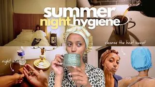 Thumbnail: Summer night routine to wake up glowing & refreshed 🌙 | night hygiene, wind down, best sleep combo |