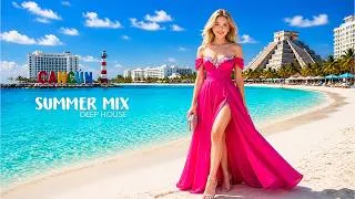 Thumbnail: Cancun 4K Drone Footage 🌊 Turquoise Caribbean & White Sand Beaches | Deep House Chill