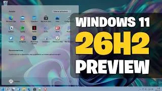 Thumbnail: ¡YA ESTÁ AQUÍ! Windows 11 26H2 llega a Release Preview! #dprojects #windows11 #26H2