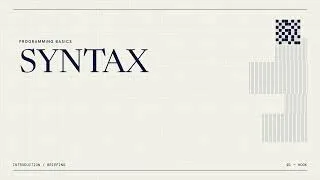 Thumbnail: Syntax