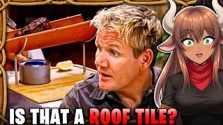 Thumbnail: This is UNHINGED 💀| VTuber Reacts to Kitchen Nightmares for the First Time