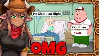 Thumbnail: Jokes That Went TOO FAR 💀 | VTuber Reacts to Family Guy Dark Humor