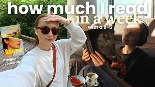 Thumbnail: READING VLOG | How much I realistically read in a week with a 9-5