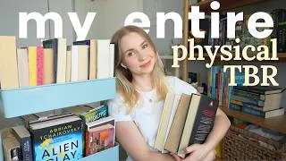Thumbnail: Going through and reorganizing my entire physical TBR 📚