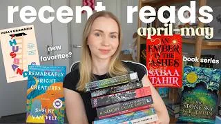 Thumbnail: Books I've been reading lately! 📚🌻 april + may reading wrap-up