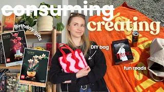 Thumbnail: HOBBY VLOG: Spring crafts, new plants, Bride by Ali Hazelwood and Birthday gift haul 🪴🧶