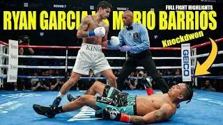 Thumbnail: Ryan Garcia vs Mario Barrios | Knockout🥊| Full Fight Highlights |Revenge or Ruin?😱 | #GARCIABARRIOS