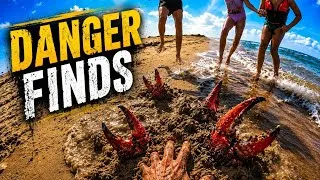 Thumbnail: DANGER FINDS ⚠️ Beach that shocks people every day❗We clean it to save someone's legs!
