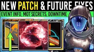 Thumbnail: Destiny 2: NEW PATCH INBOUND & FUTURE FIXES! D2 Downtime, Event Info, Distortion Secrets, GCX Loot