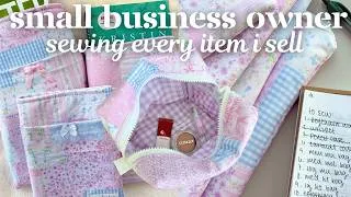 Thumbnail: SEWING EVERY ITEM I SELL AS A HANDMADE SMALL BUSINESS!🪡💖 The BTS of adding a new fabric to my shop