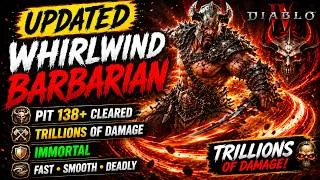 Thumbnail: 🔥 FINAL Whirlwind Barbarian Guide - Pit 138+, Immortal & Trillions of Damage! (Season 14)