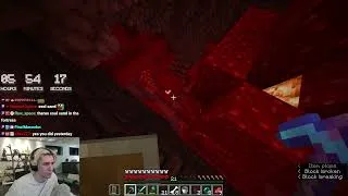 Thumbnail: XQC BEATS THE 4 MINECRAFT BOSSES IN HARDCORE ft. Vegas