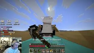 Thumbnail: xQc Attempts to Kill the 4 Bosses in Minecraft Hardcore ft. Vegas