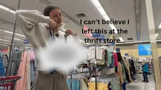 Thumbnail: Thrift with me!! + vintage clothing try on haul