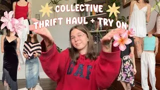 Thumbnail: *BIIG* collective thrift haul & try on!! (vintage, y2k, 90’s & more!)🌺🛍️✨