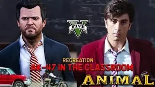 Thumbnail: AK-47 In The Classroom 🔥🤯 || Scene Recreation || Animal X GTA 5 || X Shiva Gaming