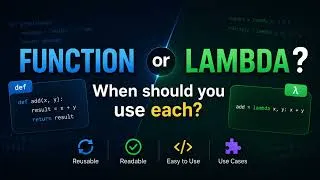 Thumbnail: Python Function vs Lambda | Complete Difference Explained with Examples