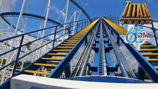 Thumbnail: Titan Mega Coaster 4K Front Seat POV -  Six Flags Over Texas