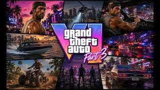 Thumbnail: GTA 6 Gameplay Concept Part 3 | The Biggest Vice City Chase Yet! (4K Cinematic)