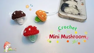 Thumbnail: Crochet Mini Mushroom Keychain 🍄| Easy & Cute | Móc Móc Khoá Nấm Mini