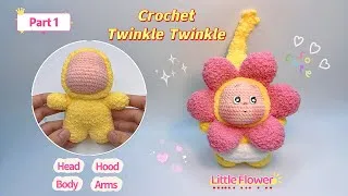 Thumbnail: Crochet Twinkle Twinkle Little Flower 🌸| Step-by-Step Tutorial | Móc Twinkle Bông Hoa Nhỏ
